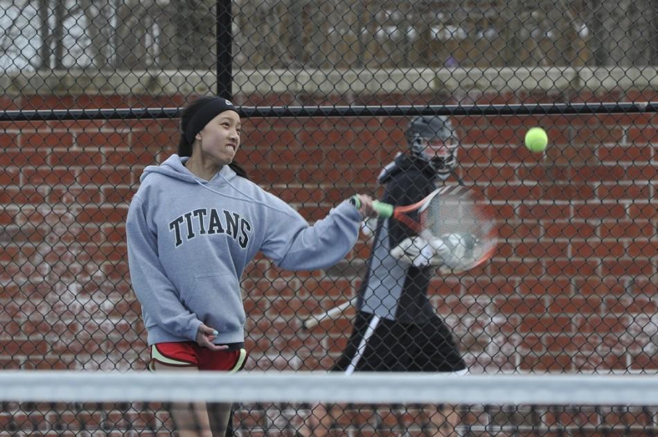 With an early season record of 8-3, the girls tennis team doesnt seem to miss a beat, even without the veteran players from last years district title team.