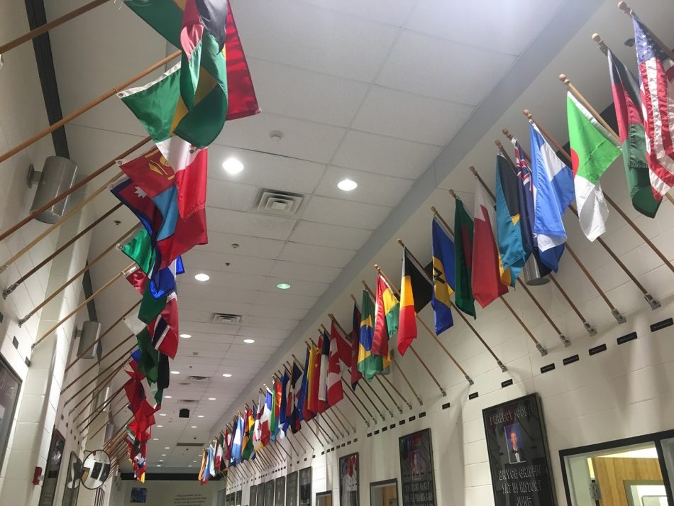 The+flags+that+line+the+hallways+of+Dominion+represent+the+countries+where+Titans+are+from.