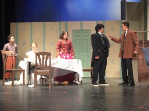 Ray Rodriguez as Percy, Rebecca Williamson as Kate, Kimberly Rodriguez as Aunt Ev, Josh Noah as Capt. Keller, Josh Thomas as James starred in the Dominion production of The Miracle Worker.