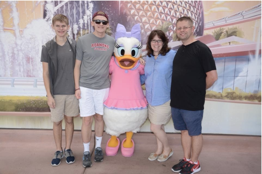 Mrs. Cox and her family from a couple years ago at Disney, she would describe it as their home-away-from-home.