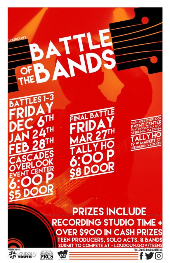 Battle of the Bands is taking place on February 28th. 