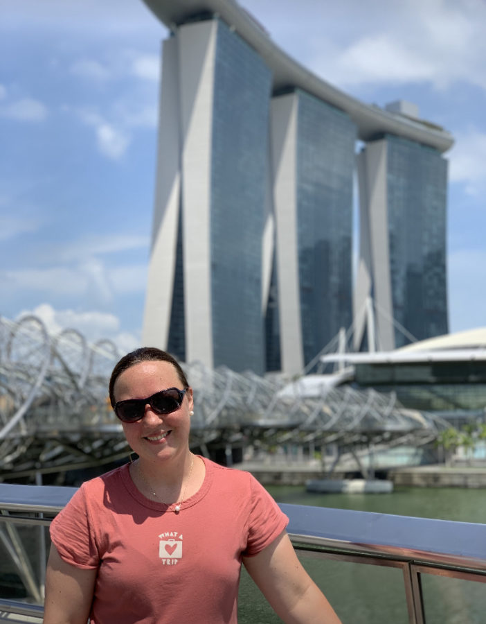 Mrs. Lupas on the trip to Singapore for the Global Summit.