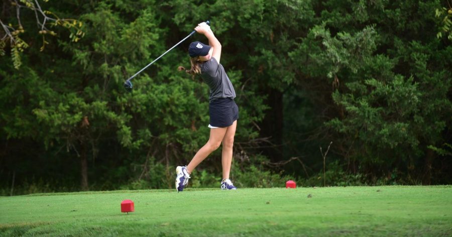 Teeing off earlier this season, Lauren Cottet-Moine represented the golf team at the State Championship.