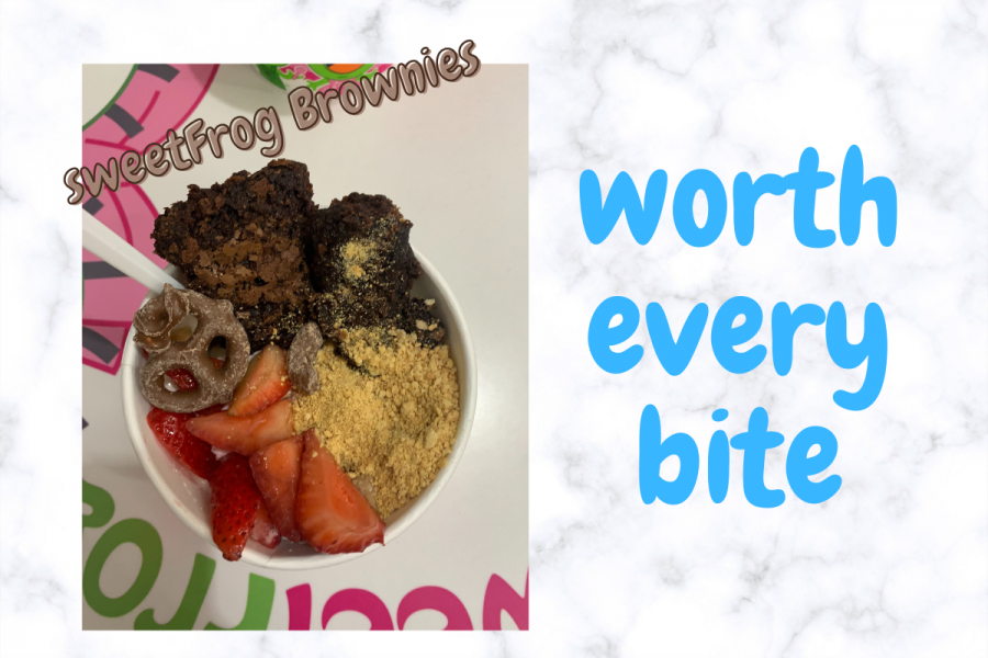 If you are looking for the ultimate topping, Caelan recommends the sweetFrog brownie.