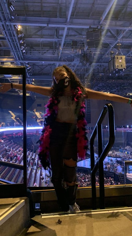 Me at my solo Harry Styles concert in 2021 in Uncasville, CT.