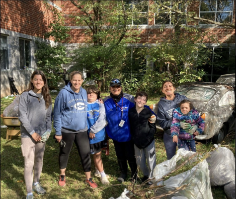 Earth Club hosts court yard cleanups, where students can come to clear one of the yards at Dominion.