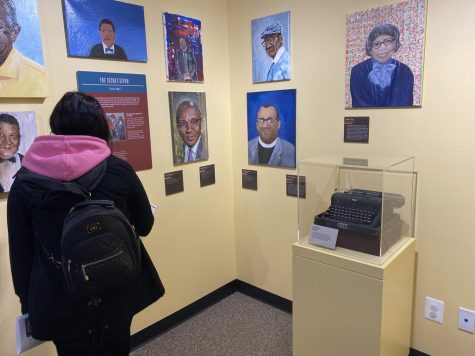 Looking at artwork in the Freedom House, students got to visit three different historical sites on December 8.