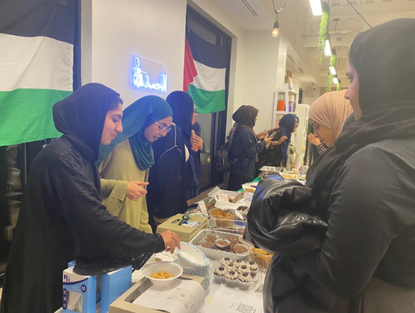 Dominion and Herndon MSAs come together for a bake sale to raise money for Palestine.