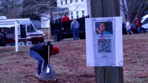 The clean up on February 1 was the first step in creating the F.F. Brown Memorial Park.