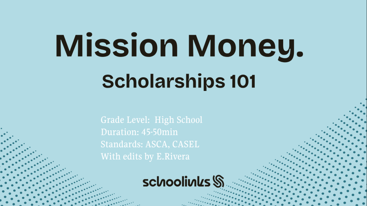 Schoollinks provided scholarships for high school students.
