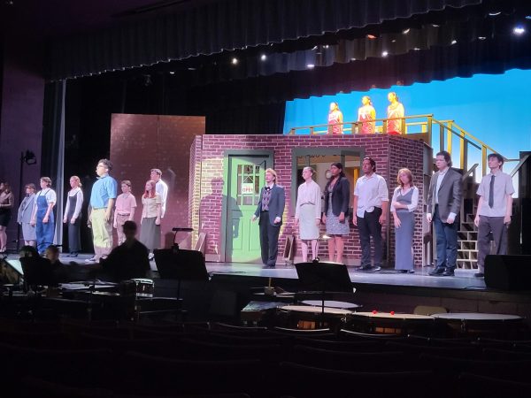 One of Titan Theatre's many songs on stage.